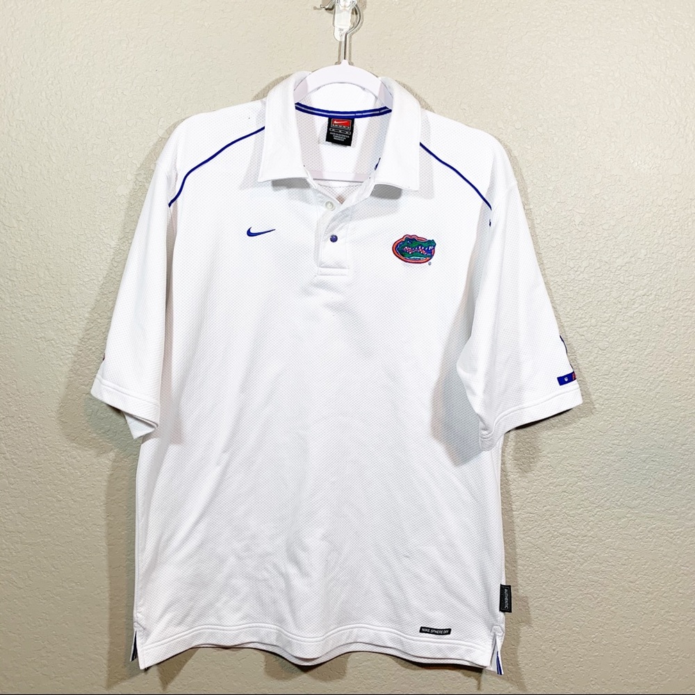 Nike Florida Gators Team Polo White Logo N…